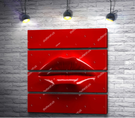 Красные губы