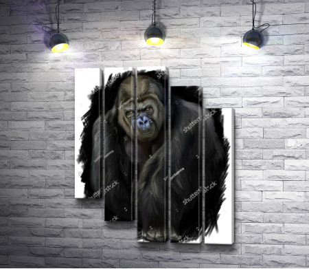 Черная ночь и горилла