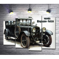 Ретро автомобиль Skoda Suiza, постер