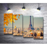 Эйфелевая башня в осеннюю пору, Париж