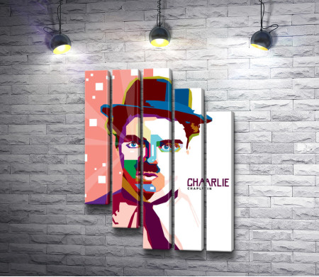 Портрет Чарли Чаплина. Арт
