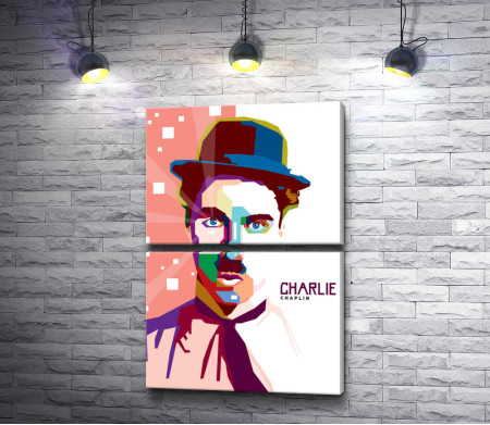 Портрет Чарли Чаплина. Арт