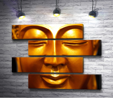 Будда. Золотой лик крупным планом