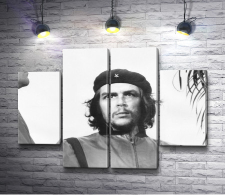 Кубинский революционер Че Гевара. Черно-белый снимок