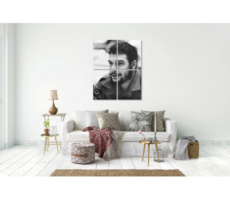 Черно-белый портрет Эрнесто Че Геваро