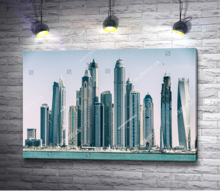 Обзорный вид на Дубай Марина, ОАЭ