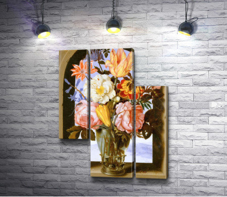 Амброзиус Босхарт - Букет цветов под аркой
