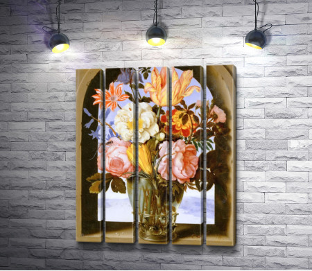 Амброзиус Босхарт - Букет цветов под аркой