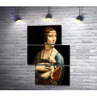 Леонардо да Винчи "Дама с горностаем"
