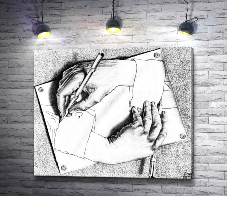 Мауриц Корнелис Эшер "Drawing Hands" (Рисующие руки)