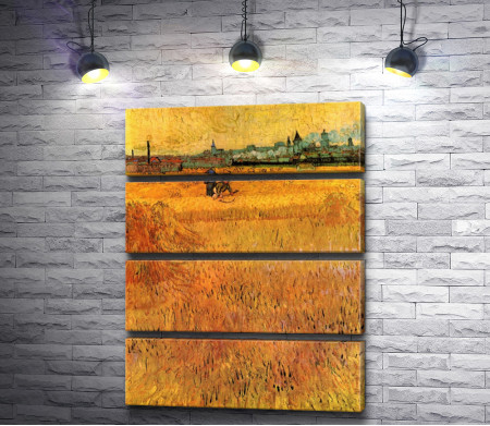 Винсент Ван Гог "Arles view from the wheat fields"