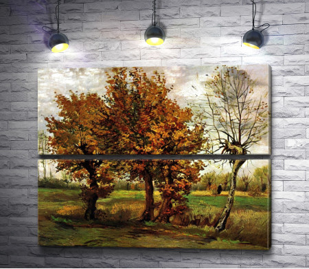 Винсент Ван Гог "Autumn landscape with four trees"