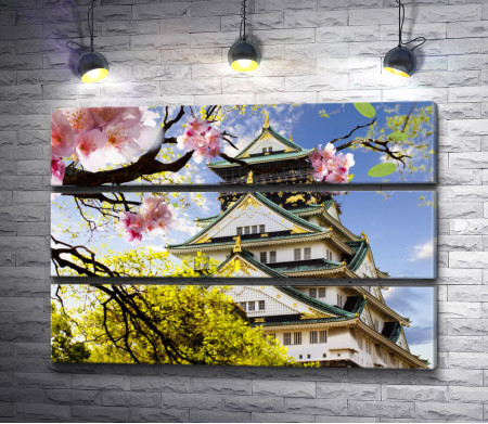 Самурайский замок в Осаке, Япония