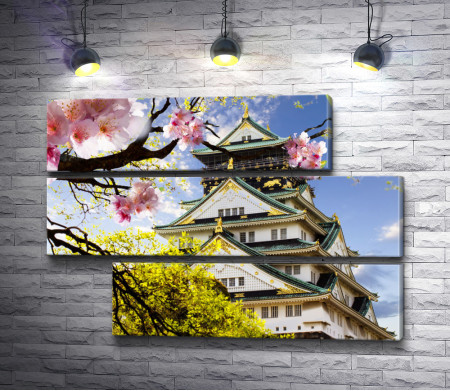 Самурайский замок в Осаке, Япония