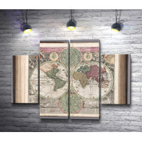 Карта мира в книге