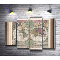 Карта мира в книге