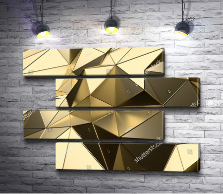 Золотая фигура из треугольников