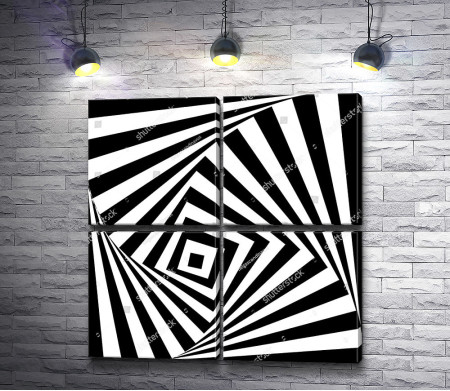 Черно-белая оптическая иллюзия