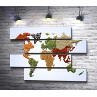 Карта мира из специй 