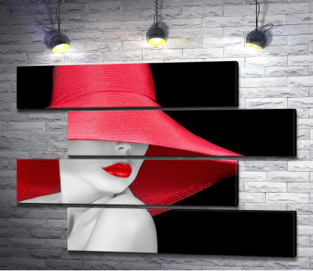 Девушка в красной шляпе 