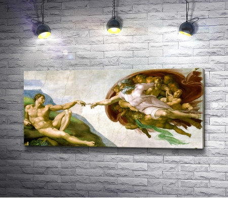 Микеланджело "Сотворение Адама"