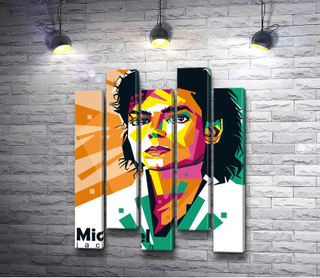Певец Майкл Джексон, арт-портрет 