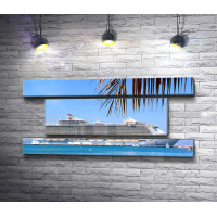Обзорный вид на круизное судно Allure of the Seas