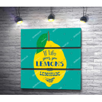 Постер "Жизнь подкинула лимон - сделай лимонад"