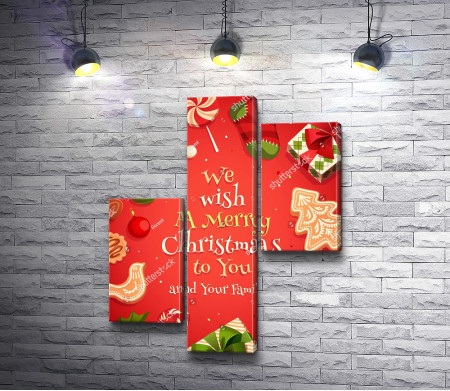 Постер-открытка "Счастливого Рождества"
