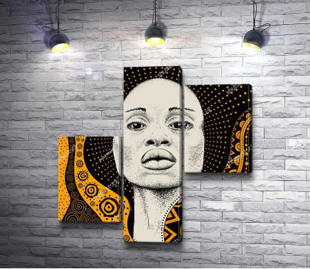 Африканская девушка с орнаментами