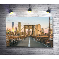 Бруклинский мост в Нью-Йорке, США