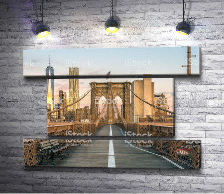 Бруклинский мост в Нью-Йорке, США