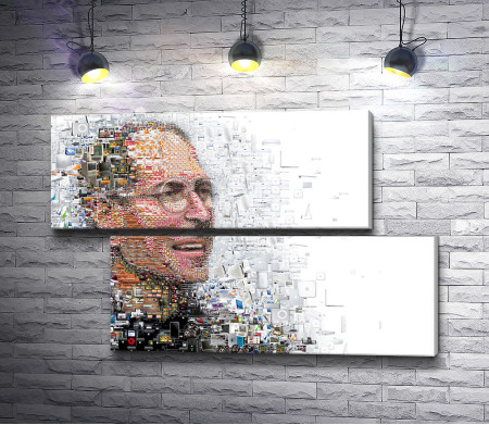 Мозаика из техники - Стив Джобс 