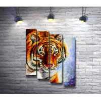 Амурский тигр в живописи 
