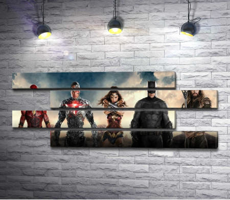 Лига справедливости- Бэтмен, Чудо-женщина, Флэш и Аквамен