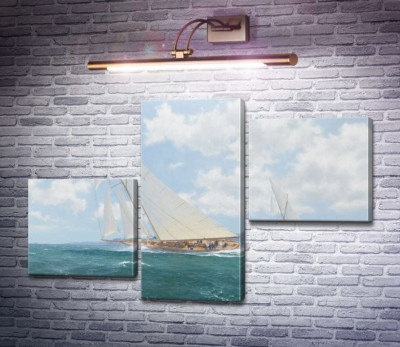 Состязание Белого вереска II и Британии у берегов Фишборна и Кауса