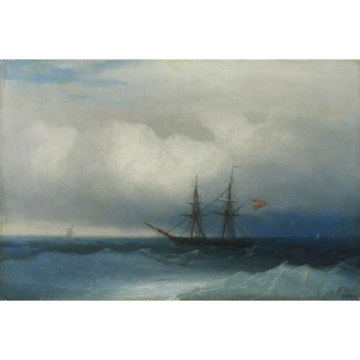 Штормовое море близ Биаррица