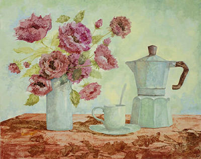 Кофейник и амаранты