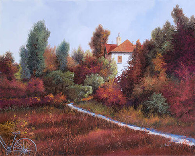Пейзаж с велосипедом