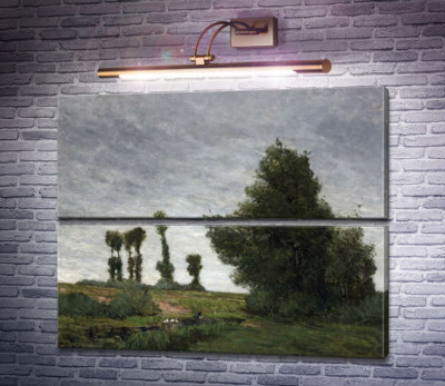 Пейзаж з тополями, 1875