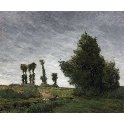 Пейзаж с тополями, 1875
