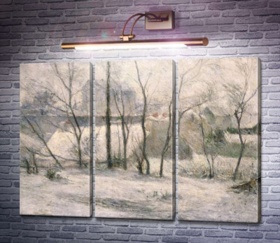 Сад под снегом, 1879