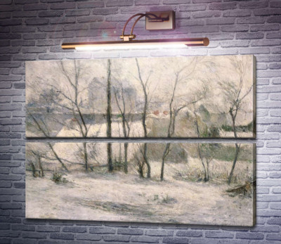 Сад под снегом, 1879