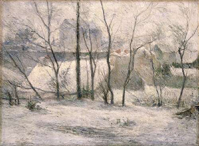Сад под снегом, 1879