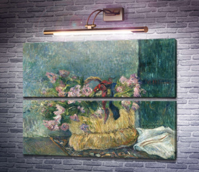 Натюрморт з моховими трояндами в кошику, 1886