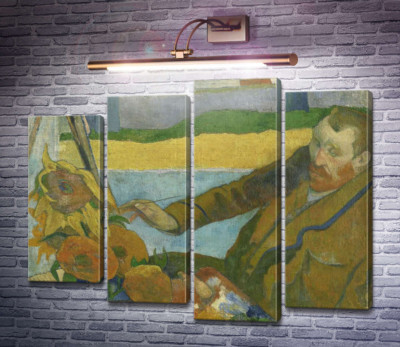 Ван Гог рисует подсолнухи