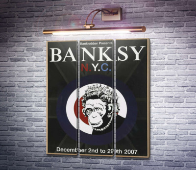 Афиша выставки Бэнкси в Нью-Йорке 2007 года