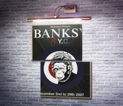 Афиша выставки Бэнкси в Нью-Йорке 2007 года