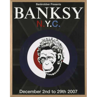 Афиша выставки Бэнкси в Нью-Йорке 2007 года
