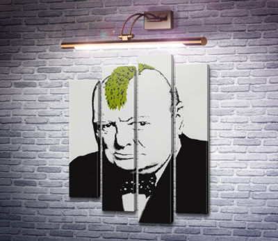 Черчілль з зеленим ірокезом